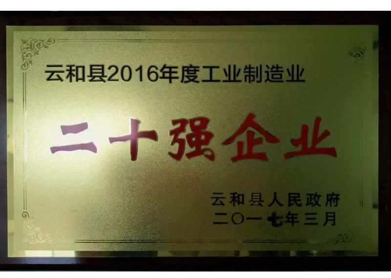 Top 20 Industrial Manufacturing Enterprises in Lishui City